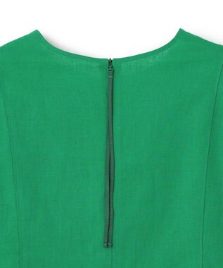 UNFILO リネンレーヨン フォルムブラウス グリーン