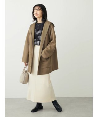 Green Parks ・Ｐｅｔｉｔ　Ｆｌｅｕｒ　ロゴｐｔフレアスリーブロンＴ Black