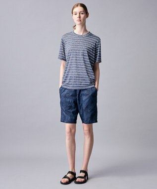 JOSEPH ABBOUD MOUNTAIN クールスキンボーダー Ｔシャツ ネイビー系2