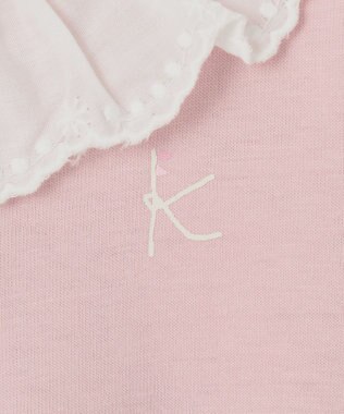 組曲 KIDS 【70㎝】エンブロイダリー ロンパース ピンク系