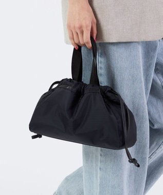 LeSportsac E/W CITY DRAWSTRING BAG??? /アップタウンディープシーブルー/ブラック アップタウンディープシーブルー/ブラック