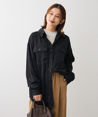 Green Parks ｉｎ　ラメリブハイネックプルオーバー Gray Mixture