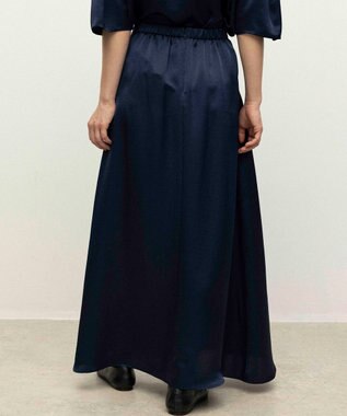 NAVE 【ReNAVE】タンブラーサテン スカート ネイビー系