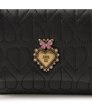 ANNA SUI ドリーミー 口金二つ折り財布 クロ