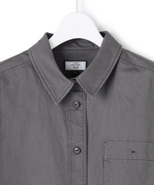 J.PRESS YORK STREET 【WOMEN】ソフトコットン オーバー シャツ グレー系