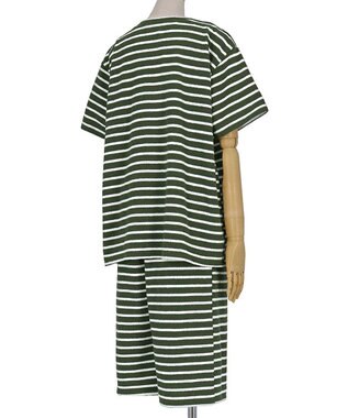 une nana cool 綿混ブークレーボーダー 半袖パジャマ OV