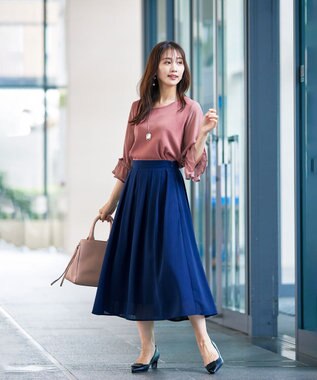 Tiaclasse L 【洗える】キャンディースリーブニットトップス ピンク