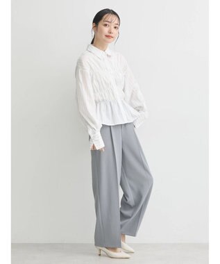 earth music&ecology ビスチェライクシャーリングシャツ（ストライプ） Stripe