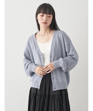 earth music&ecology ブークレＶネックカーディガン Blue