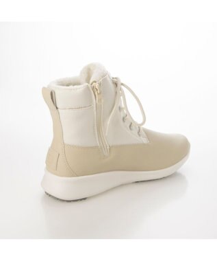 ing <ing>【レイン・スノー対応】レースアップスニーカーブーツ アイボリー