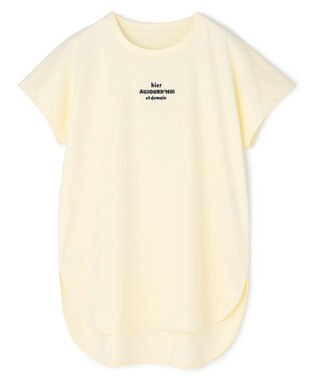 UNFILO BEAUTY FORM-T cotton ロゴ フレンチスリーブ Tシャツ クリーム