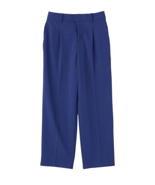 Green Parks きれいシルエット接触冷感テーパードパンツ Blue