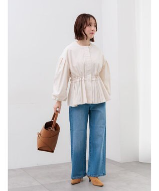 Te chichi ストレートデニムパンツ サックスブルー