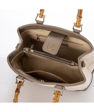 UNBILLION カシュカシュ cachecache / バンブーハンドルエルガリー2wayトート オーク