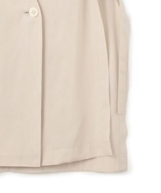 23区 【先行予約】ライトシアーマットクロス ノーカラー ジレ ベージュ系