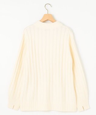 組曲 バルキーワイドリブ ニット アイボリー系