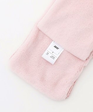 ANY KIDS ケーブルニットマフラー ピンク