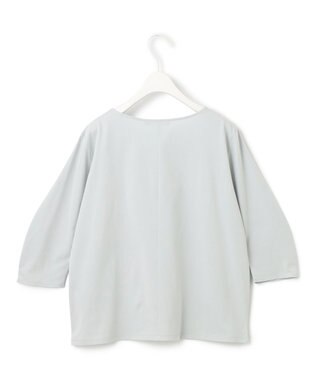 ICB 【接触冷感・UVケア・洗える】 コンフォートプレーティング クレセントスリーブカットソー アイスグレー系