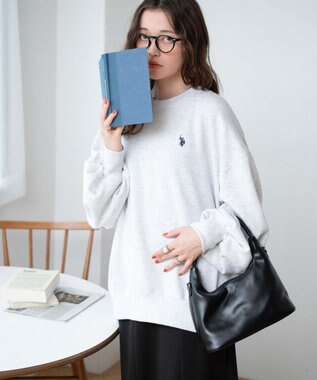 WEGO U.S. POLO ASSN.　だぼそでワンポイントスウェット グレーその他