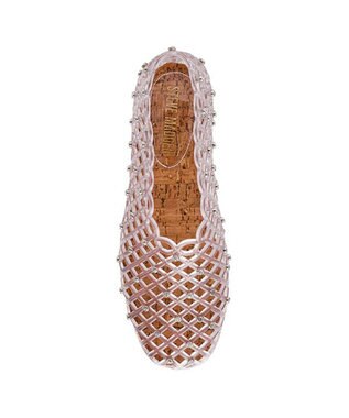 STEVE MADDEN GROVE-Rクリアメッシュフラットシューズ
