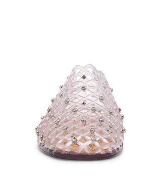 STEVE MADDEN GROVE-Rクリアメッシュフラットシューズ ラインズ