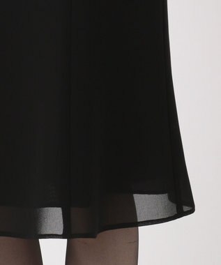 自由区 FORMAL 【洗える/着心地楽々】セオプラスエス ウォッシャブル ワンピース ブラック系