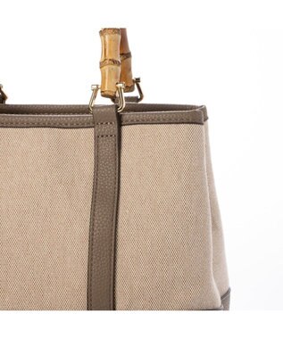 UNBILLION カシュカシュ cachecache / バンブーハンドルエルガリー2wayトート オーク