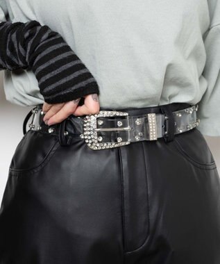 WEGO ビジューワイドベルト 柄1