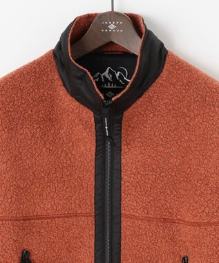 JOSEPH ABBOUD MOUNTAIN 【UNISEX】サスティナブル ボアブルゾン オレンジ系