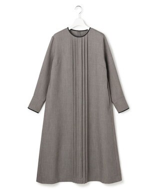 ICB L 【WEB限定】ツイードタックワンピース ブラウン系