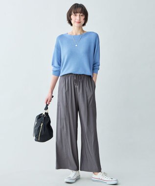 ANY L 7daysデイリーリラックスパンツ グレーシャンブレー