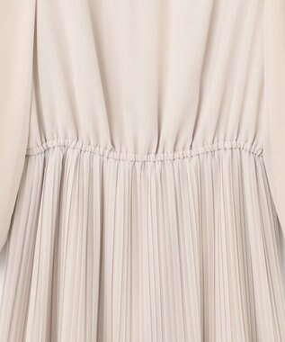 ANY SIS 【洗える】フェミニンプリーツ ワンピース ベージュ