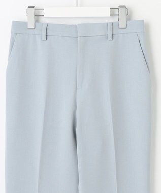 自由区 【XSサイズ～/洗える】TRギャバ テーパードパンツ スカイブルー系