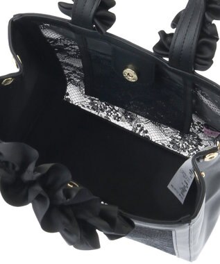 Maison de FLEUR メッシュレース2Wayトートバッグ Black
