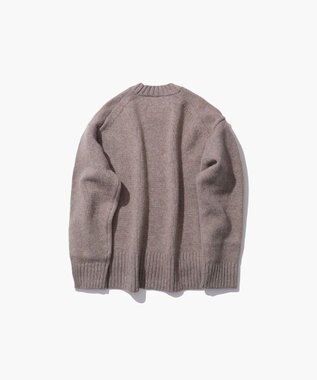 ATON COOMA LAMBS WOOL | ショートクルーネックプルオーバー BEIGE