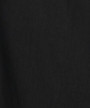 23区 【洗える】リネンレーヨンストレッチ ドロスト ワイド パンツ ブラック系