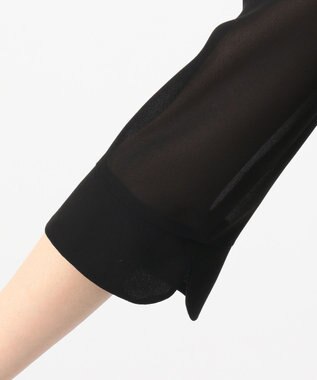 自由区 FORMAL 【洗える/着心地楽々】セオプラスエス ウォッシャブル ワンピース ブラック系