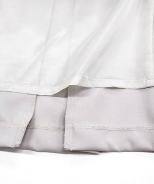 Tiaclasse L 【ダブルクロス】【洗える】フリルドレープワンピース グレージュ