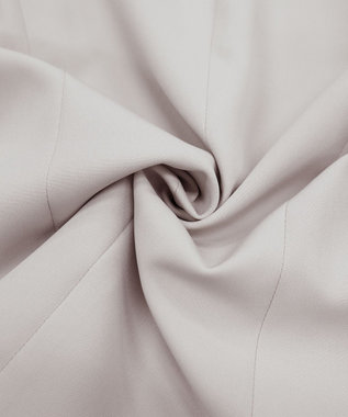 Tiaclasse L 【ダブルクロス】【洗える】フリルドレープワンピース グレージュ