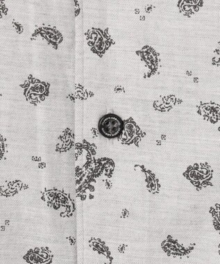 JOSEPH ABBOUD 【柔らか】シャンブレーツイルピーチ シャツ ライトグレー系6