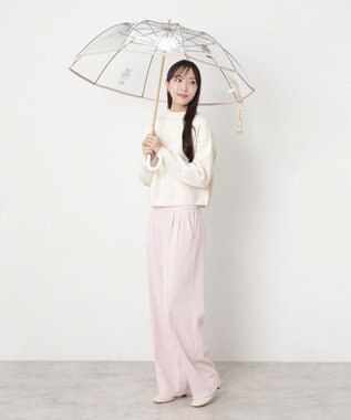 MOONBAT POLO RALPH LAUREN（ポロ ラルフローレン) ビニール傘 TPU×SEASONAL BEAR 雨傘 長傘 ベージュ