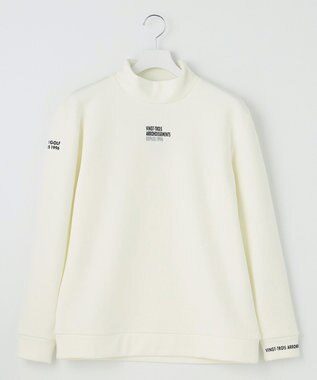 23区GOLF 【MEN】ストレッチ裏フリース モックネック ホワイト系