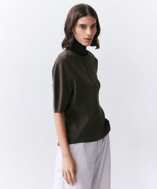 BEIGE， LAURA / ドライタッチ ストレッチショートスリーブニット