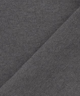 ANY L スウェットライクハーフジップニット グレー