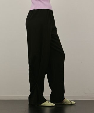 GRACE CONTINENTAL トリアセサイドラインパンツ ブラック