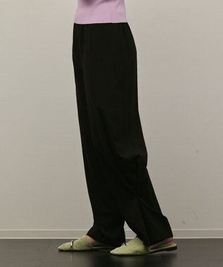 GRACE CONTINENTAL トリアセサイドラインパンツ ブラック