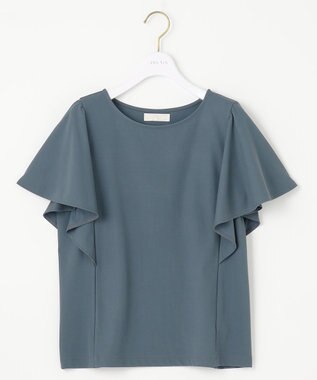 ANY SIS 【洗える】フリルスリーブ カットソー ダークミント