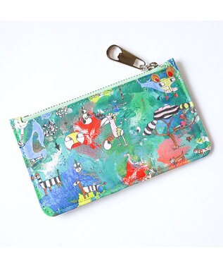 tsumori chisato CARRY カモフラージュサファリ　フラグメントケース グリーン