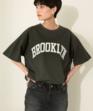 AMERICAN HOLIC BROOKLYN カレッジロゴBIGTシャツ Charcoal Gray