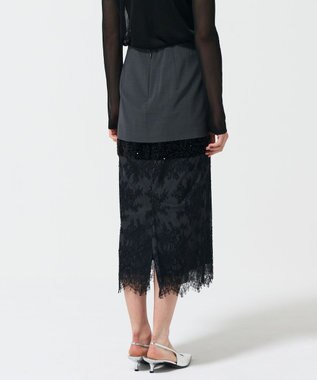 GRACE CONTINENTAL コンビタイトスカート グレー